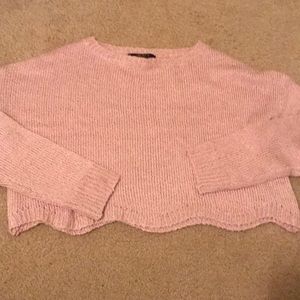 Forever 21 pink cropped sweater